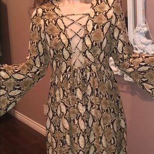 Sexy cheetah dress